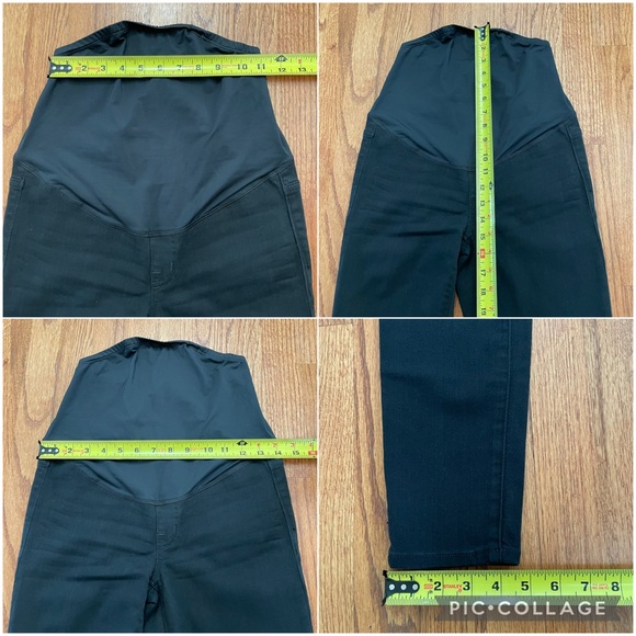 Madewell Maternity Over-the-Belly Skinny Jeans in Lunar Wash Black size 24 - Picture 16 of 16